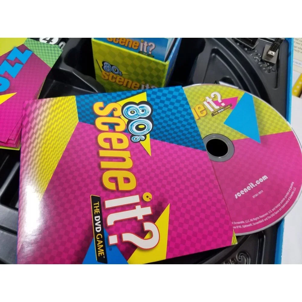Scene It '80s Deluxe Edition DVD Trivia Game 2009 Complete Board Game